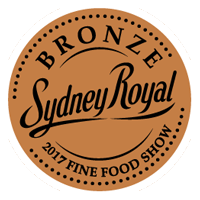 Sydney Royal Fine Food Show Bronze Medal 2017
